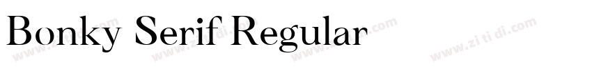 Bonky Serif Regular字体转换 Bonky Serif Regular字体转换
